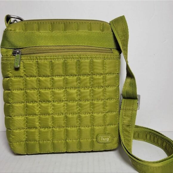 GUC Quilted Pea Green LUG Crossbody Bag - Picture 1 of 8